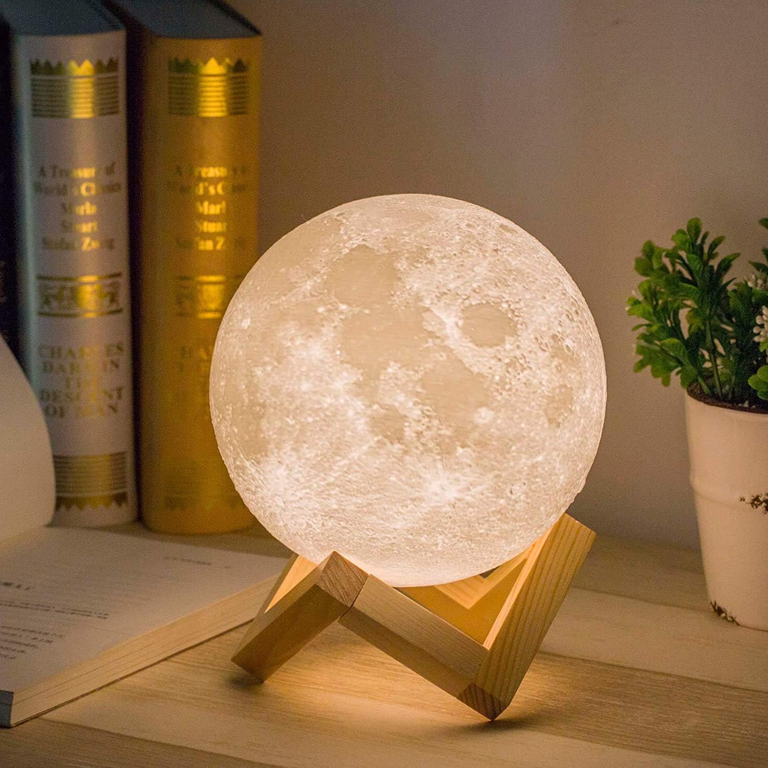 3D Printed LED Moon Lamp