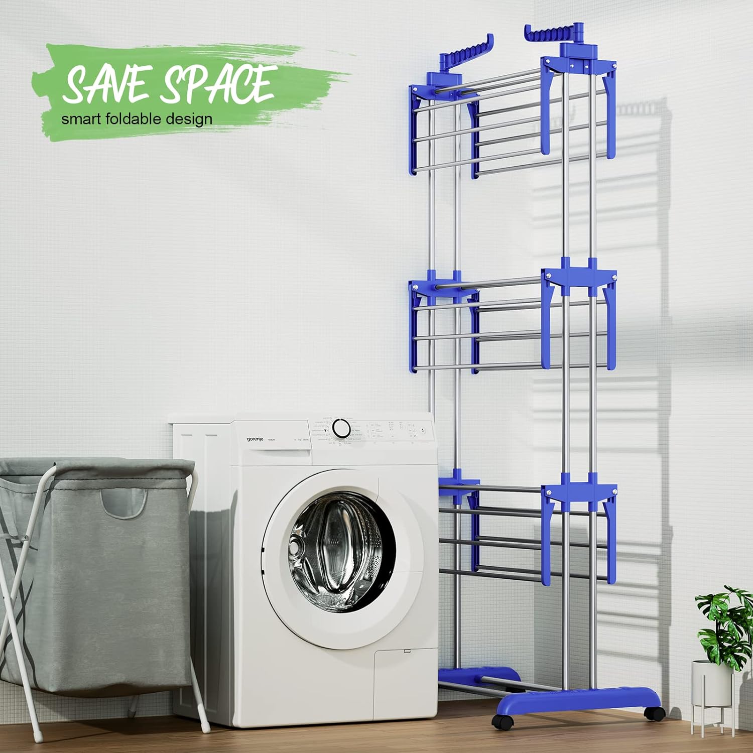 3-Layer Foldable Clothes Drying Rack