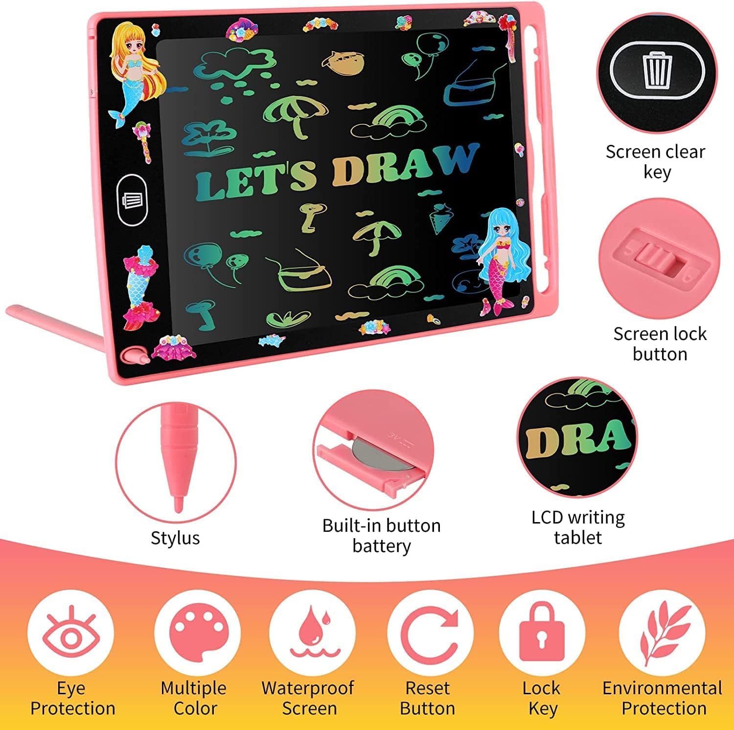 LCD Writing Tablet for Kids