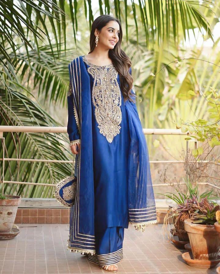 Elegant 5-Piece Unstitched Kataan Silk Suit with Organza Dupatta