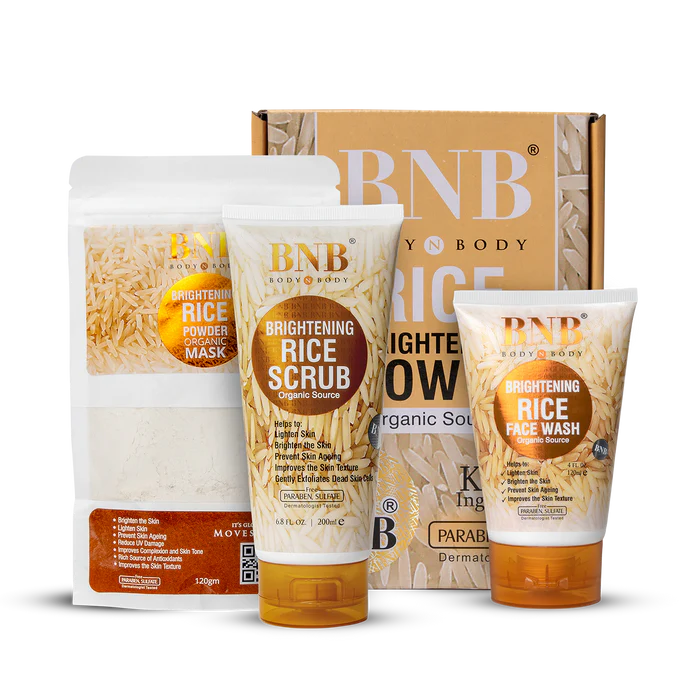 BNB Rice Extract Bright & Glow Kit